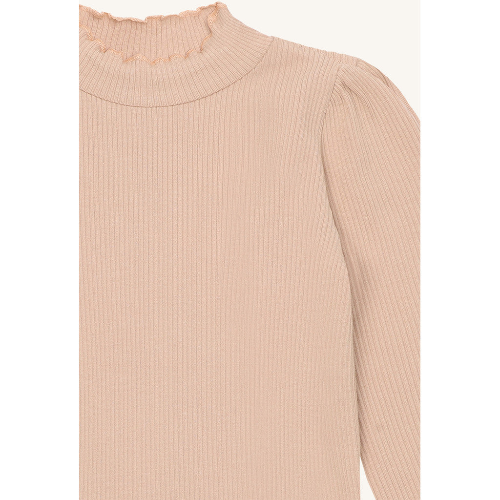 Hust & Claire HCAmma Solid T-shirt L/S 3549 Rugby Tan