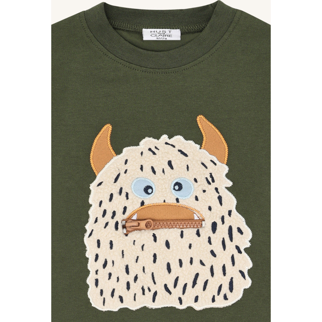 Hust & Claire HCAnton Snowmonster T-shirt L/S 3461 Deep Ivy