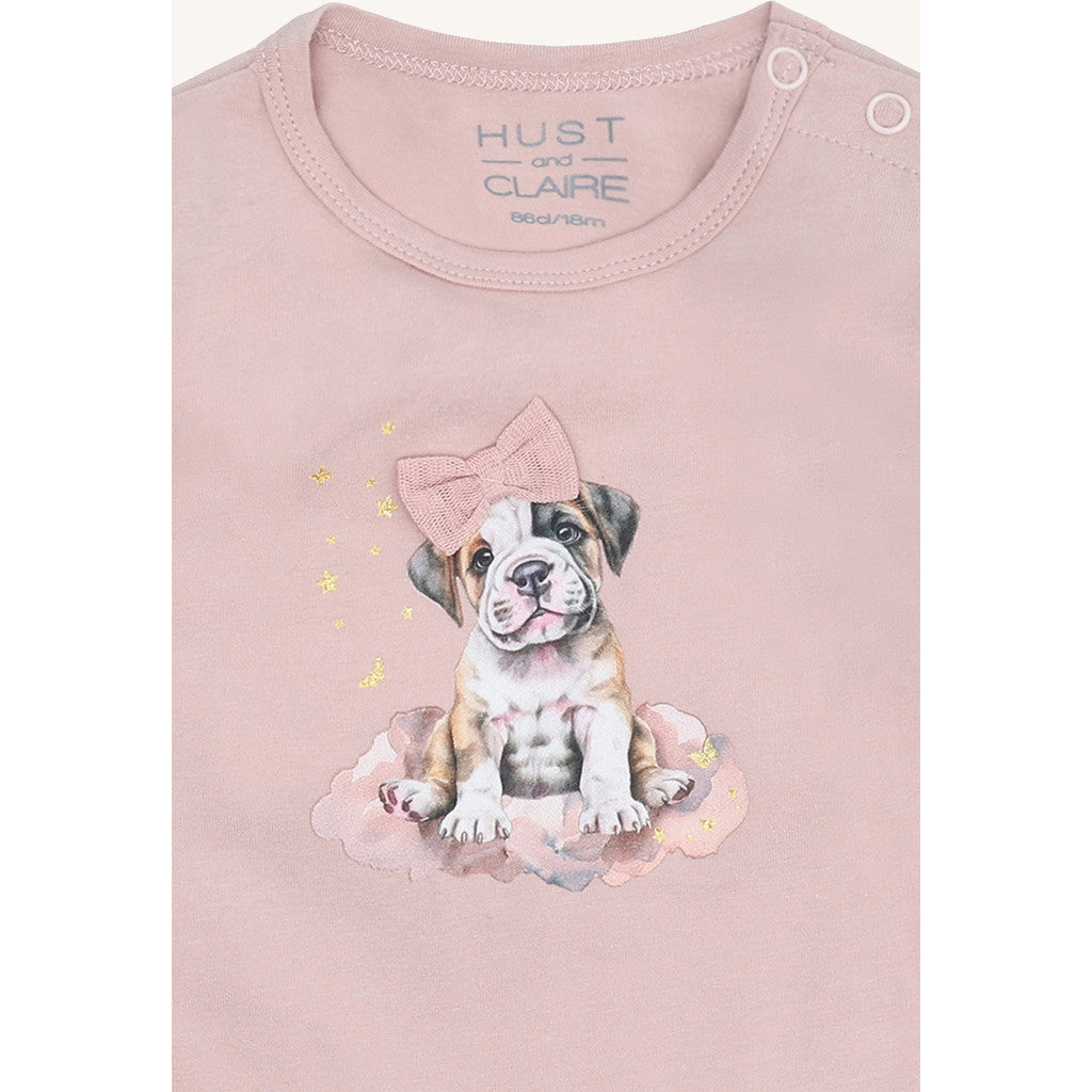 Hust & Claire HCBri Sweet Puppy Bodystocking L/S 3735 Adobe Rose
