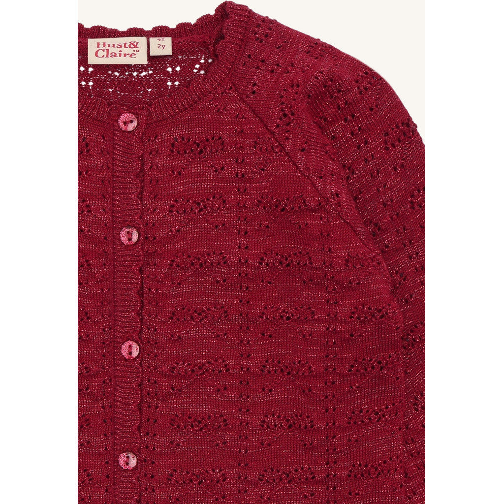 Hust & Claire HCCilja xmas Cardigan 3379 Teaberry
