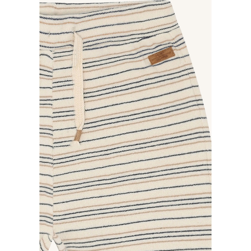 Hust & Claire HCGus Fine striped knit Trousers 3272 Snow White