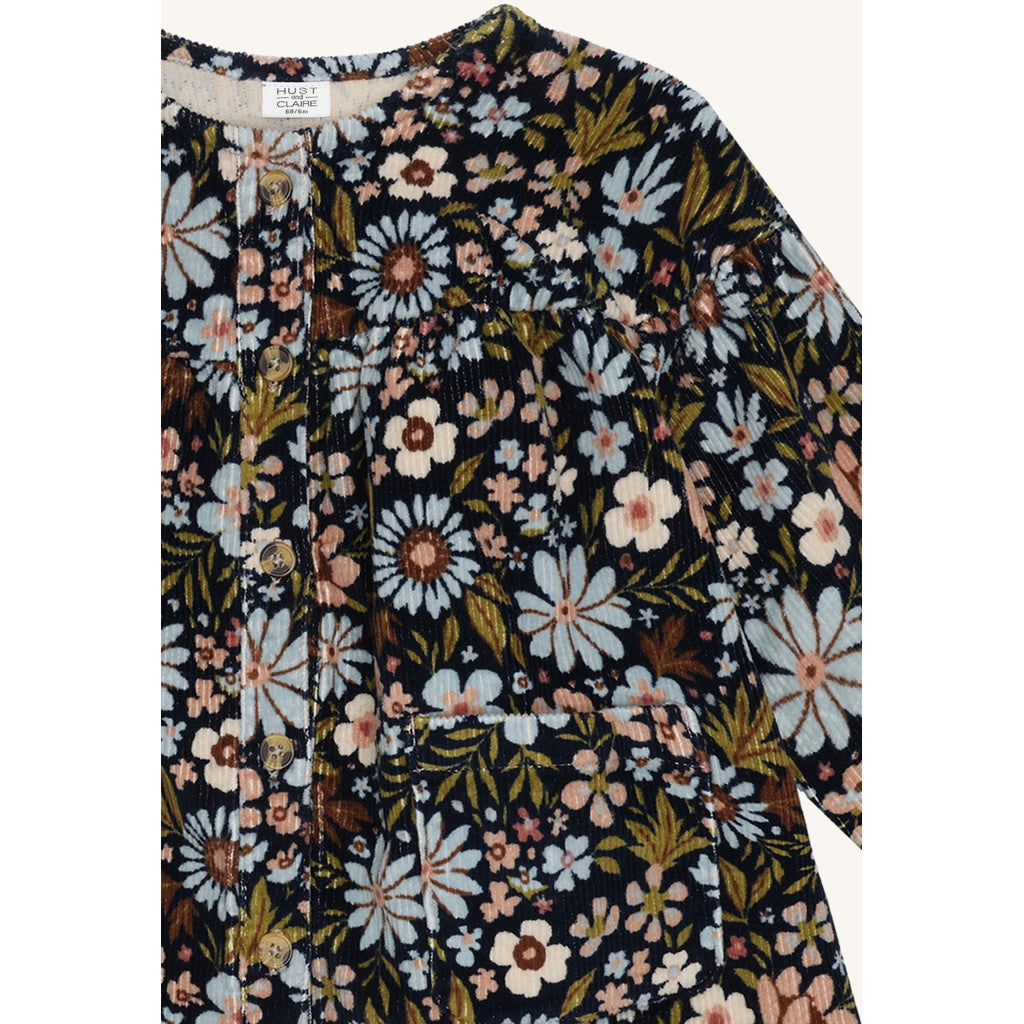 Hust & Claire HCKaroline Winter Flora Dresses 3163 Light Blue