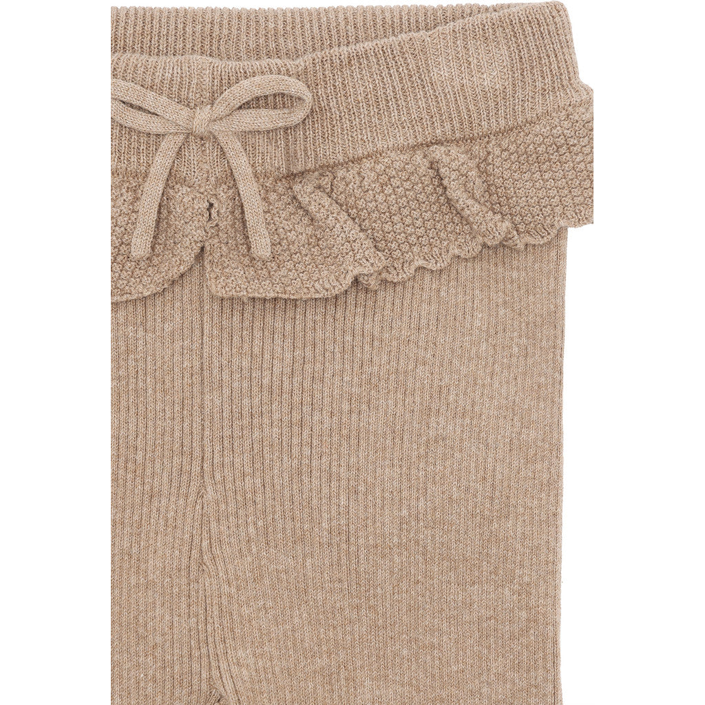 Hust & Claire HCLisa knit rib Leggings 3554 Biscuit
