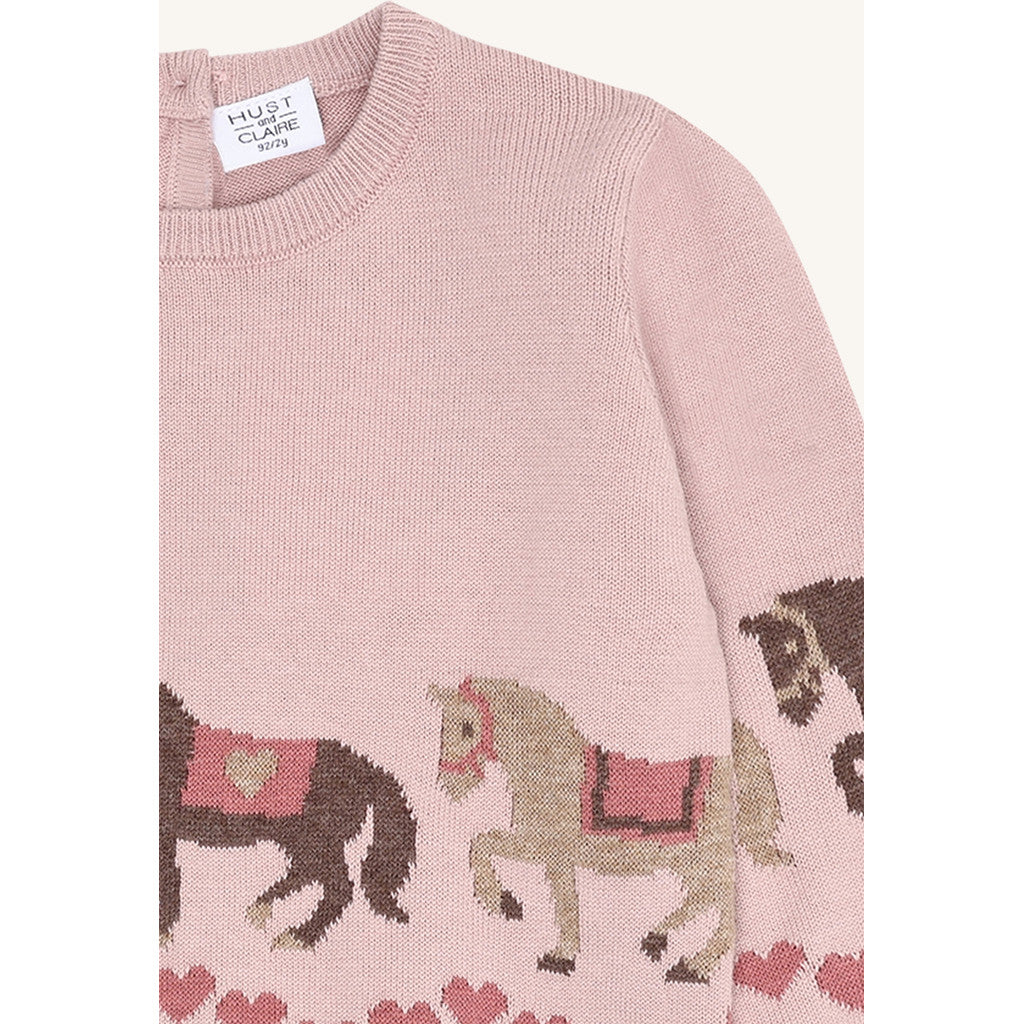 Hust & Claire HCPani horse Pullover 3735 Adobe Rose