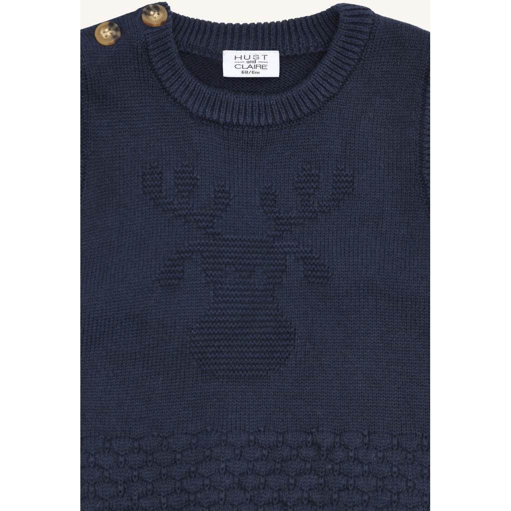 Hust & Claire HCPerry Moose Knitwear 4150 More Navy
