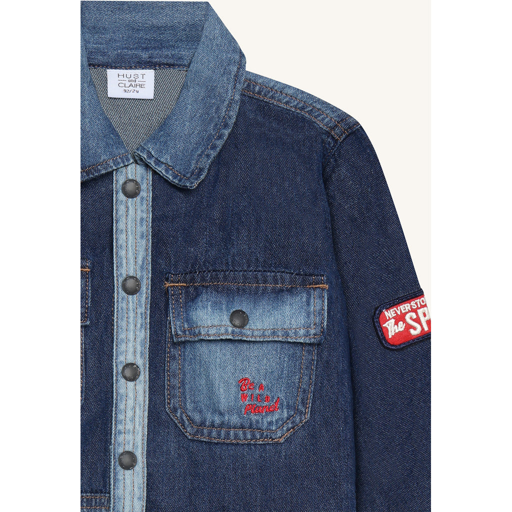 Hust & Claire HCRavn Denim Shirts 86 Dark Blue Denim