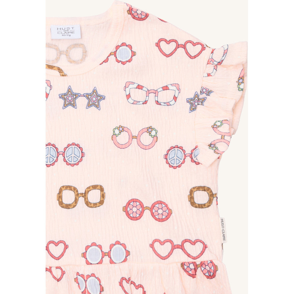 Hust & Claire T-shirt HCAlma Sun glasses T-shirt S/S 4307 Rose Beach