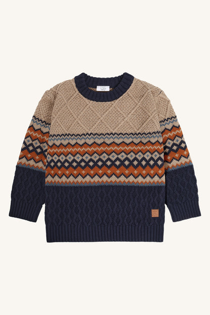 HCPelle Knit Colorblock Stripes - Color 3554