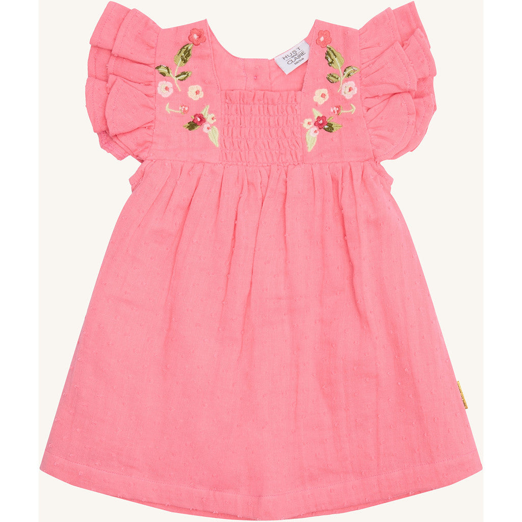 Hust & Claire Dress HCKatinka dobby mousselin Dresses 4314 Blushing