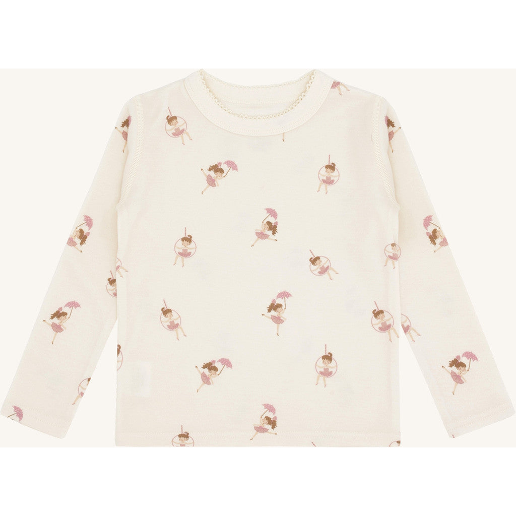 Hust & Claire HCAbba Line dancer T-shirt L/S 3290 Off White