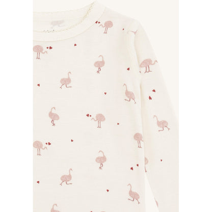 Hust & Claire HCAbba Ostrich T-shirt L/S 3290 Off White