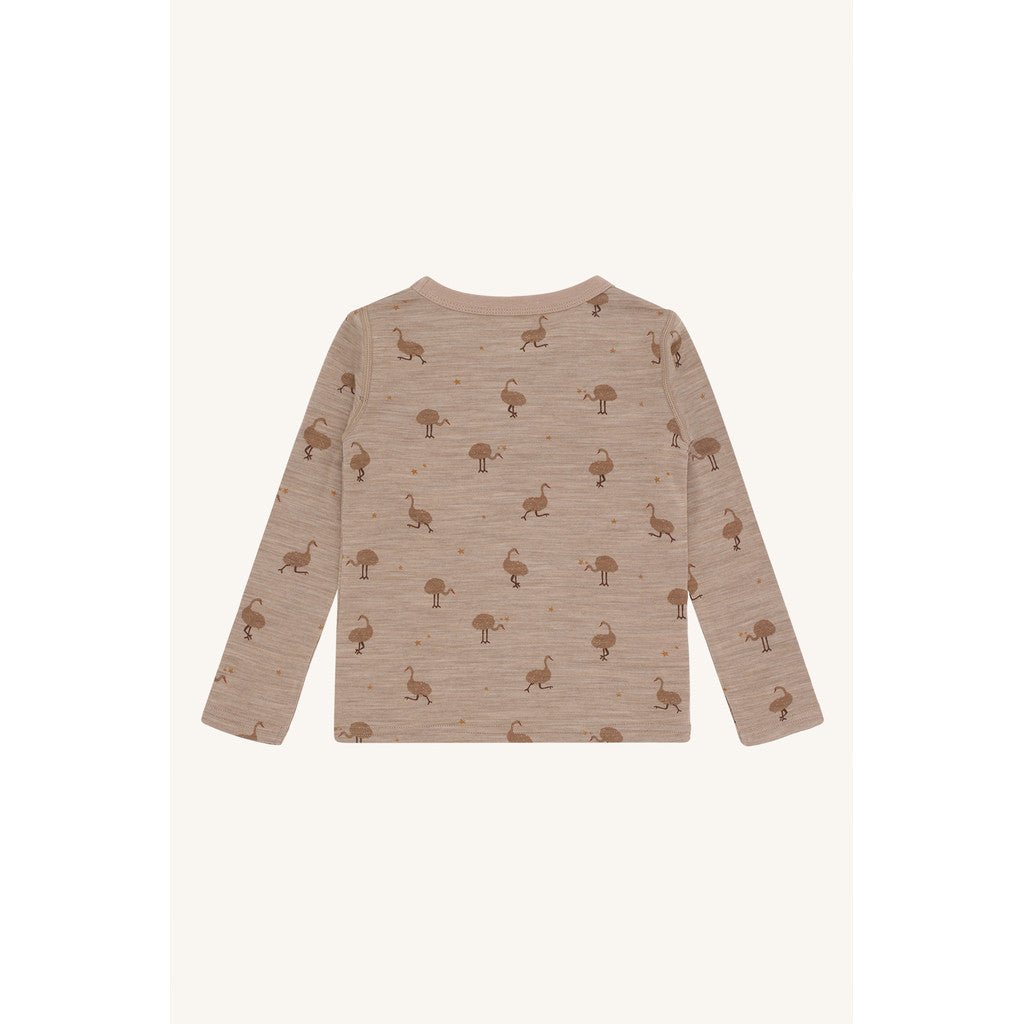 Hust & Claire HCAbba Ostrich T-shirt L/S 3554 Biscuit