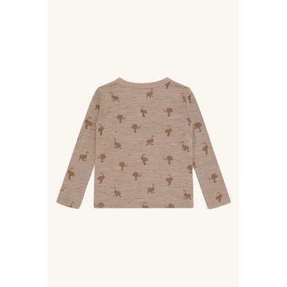 Hust & Claire HCAbba Ostrich T-shirt L/S 3554 Biscuit