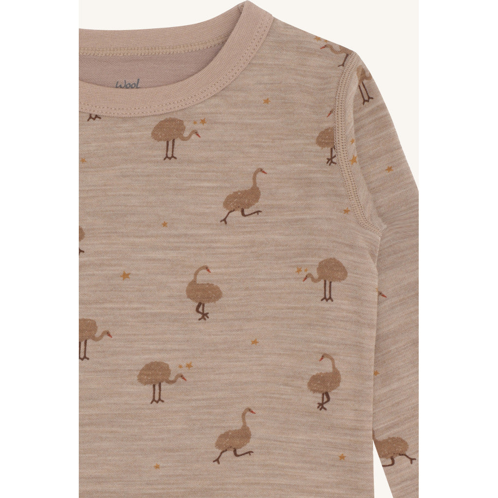 Hust & Claire HCAbba Ostrich T-shirt L/S 3554 Biscuit