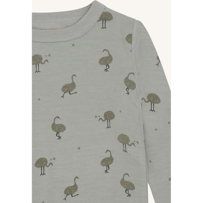 Hust & Claire HCAbba Ostrich T-shirt L/S 4440 Forest Fog