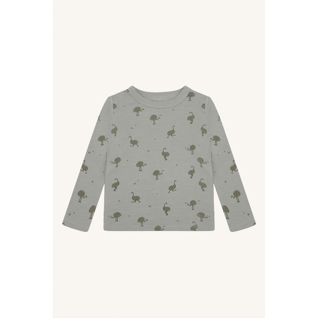 Hust & Claire HCAbba Ostrich T-shirt L/S 4440 Forest Fog