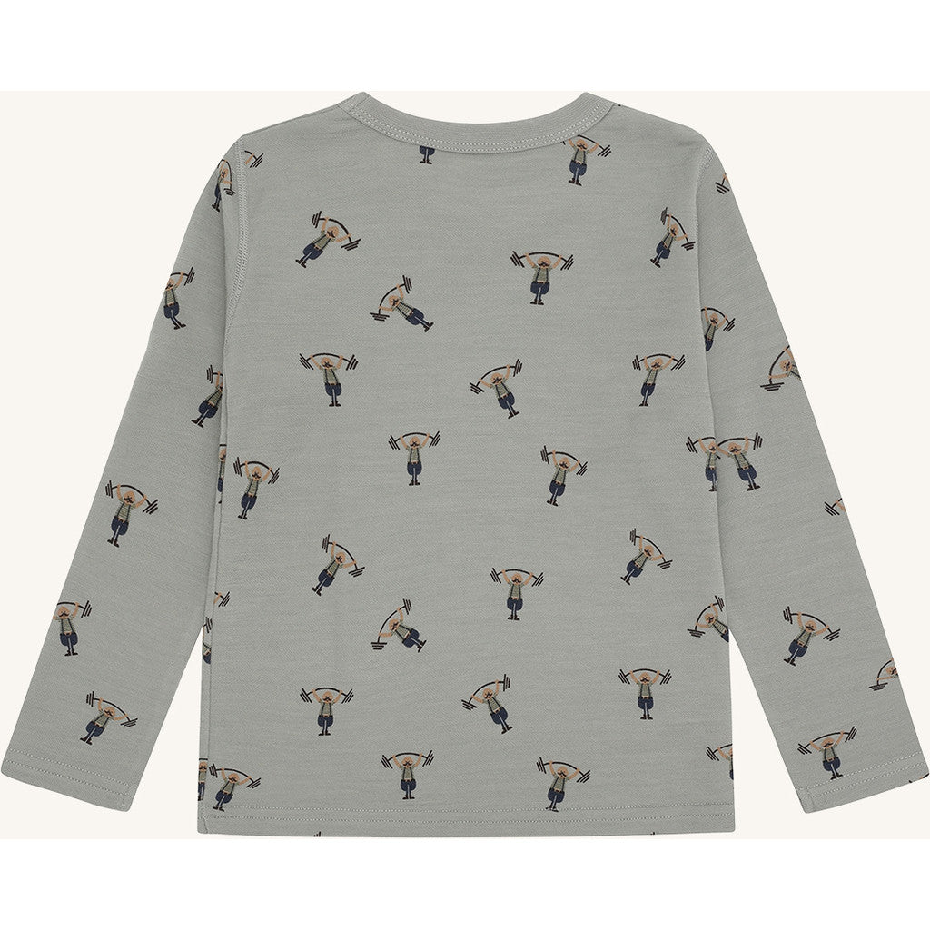 Hust & Claire HCAbba Strong Man T-shirt L/S 4440 Forest Fog