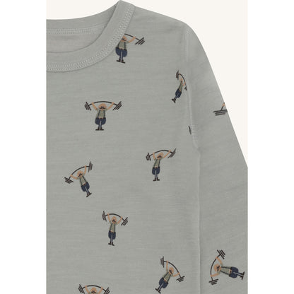Hust & Claire HCAbba Strong Man T-shirt L/S 4440 Forest Fog