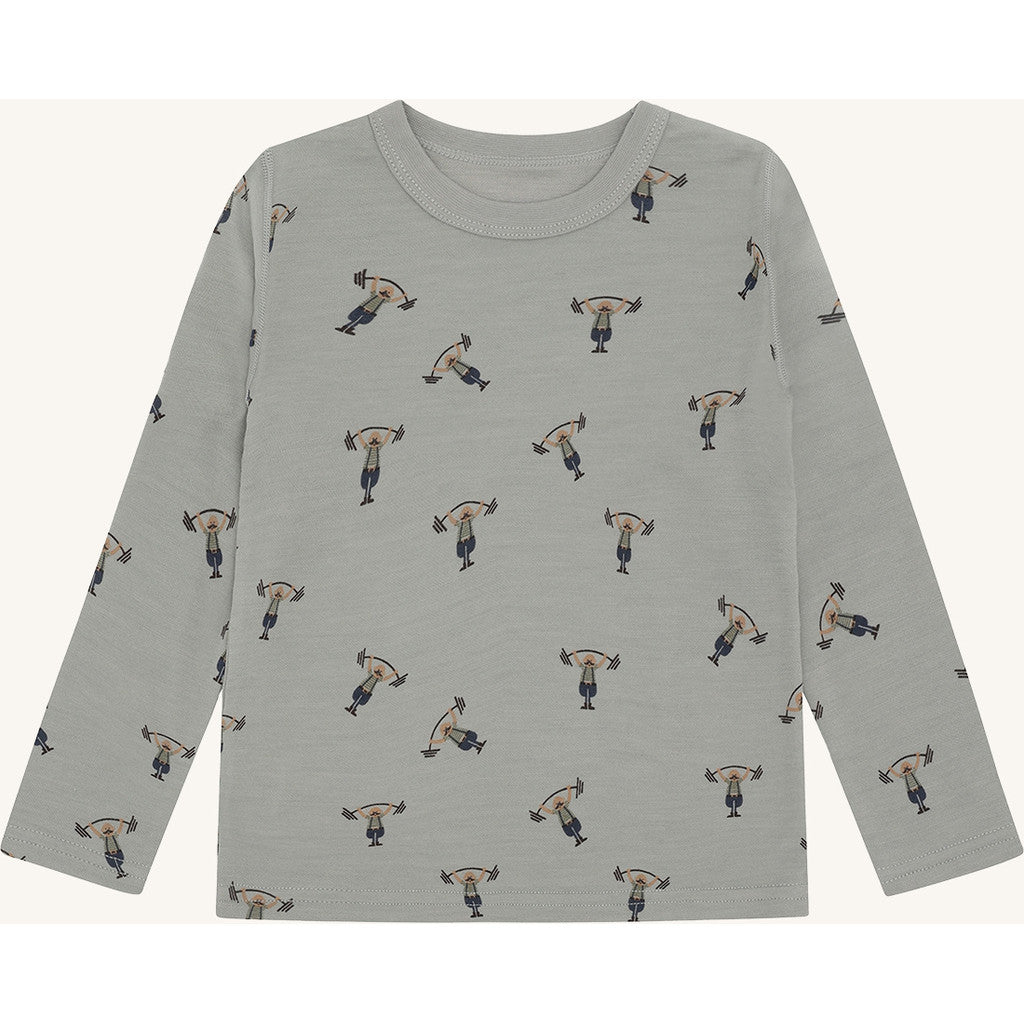 Hust & Claire HCAbba Strong Man T-shirt L/S 4440 Forest Fog