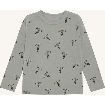 Hust & Claire HCAbba Strong Man T-shirt L/S 4440 Forest Fog