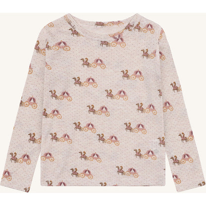 Hust & Claire HCAcel Caret T-shirt L/S 1290 Wheat Melange