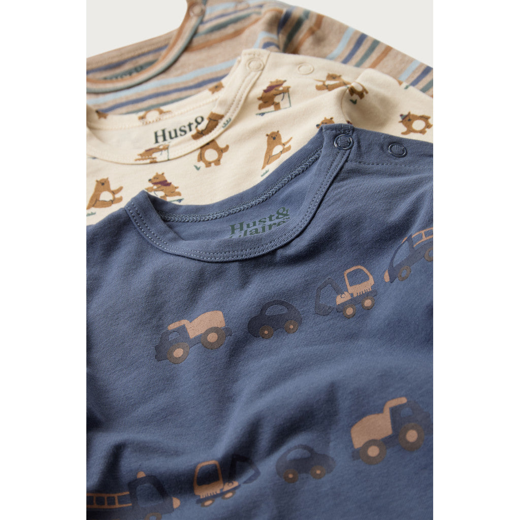 Hust & Claire HCAlbert Play T-shirt L/S 3552 Beige Melange