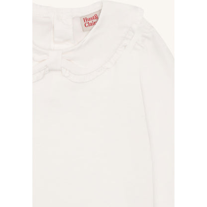 Hust & Claire HCAlma Big Collar T-shirt L/S 3260 Sugar