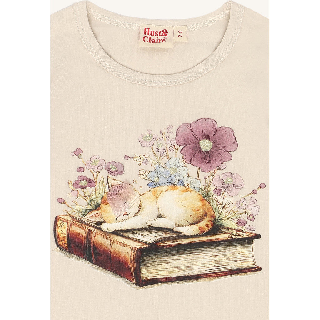 Hust & Claire HCAlma Book Cat T-shirt L/S 4501 French Oak