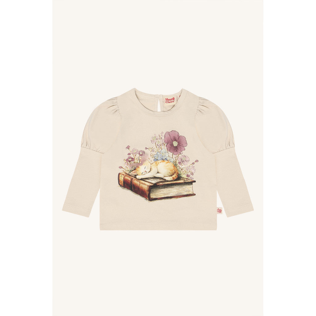 Hust & Claire HCAlma Book Cat T-shirt L/S 4501 French Oak