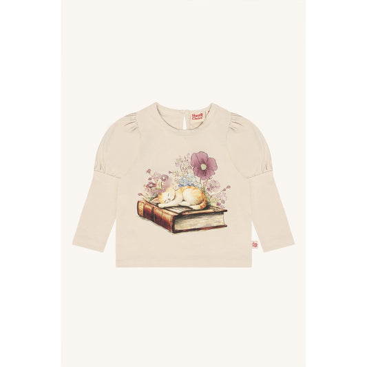 Hust & Claire HCAlma Book Cat T-shirt L/S 4501 French Oak