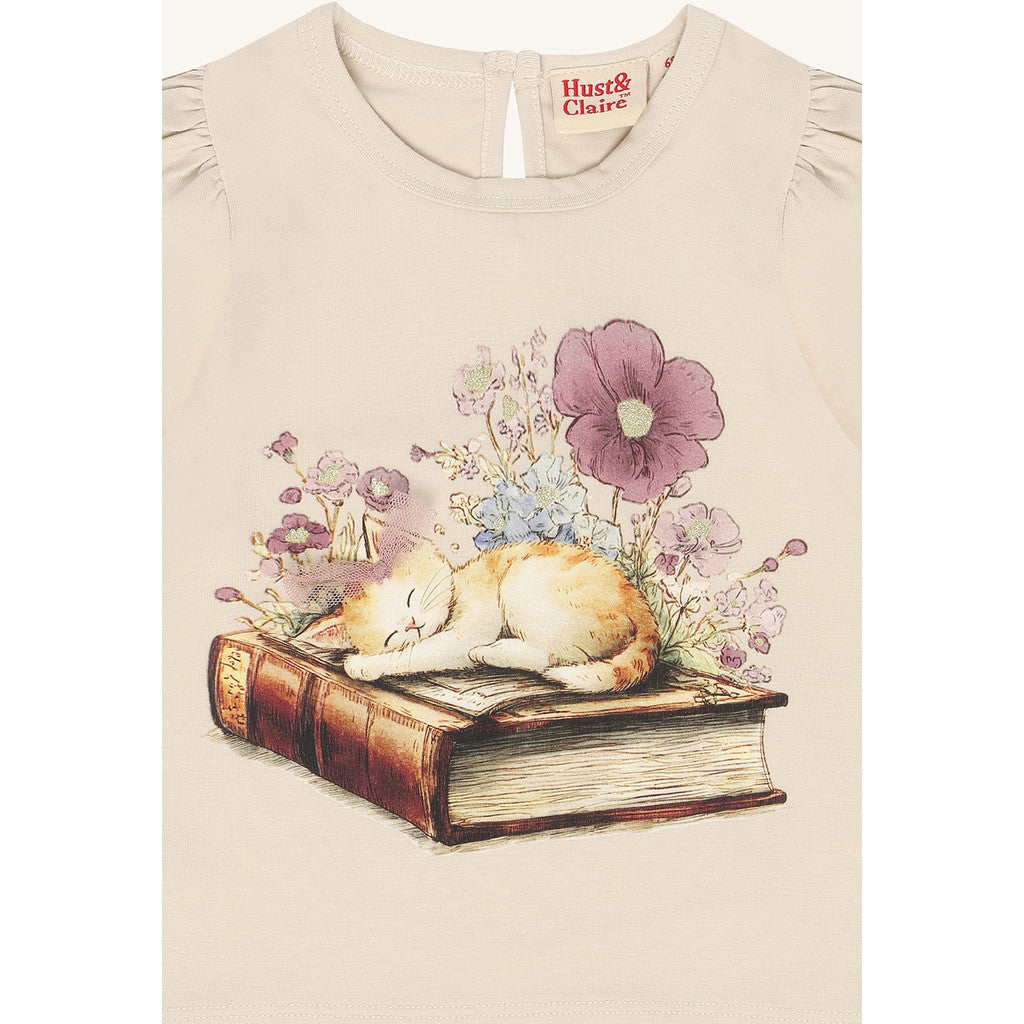 Hust & Claire HCAlma Book Cat T-shirt L/S 4501 French Oak