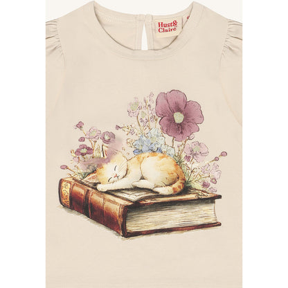 Hust & Claire HCAlma Book Cat T-shirt L/S 4501 French Oak