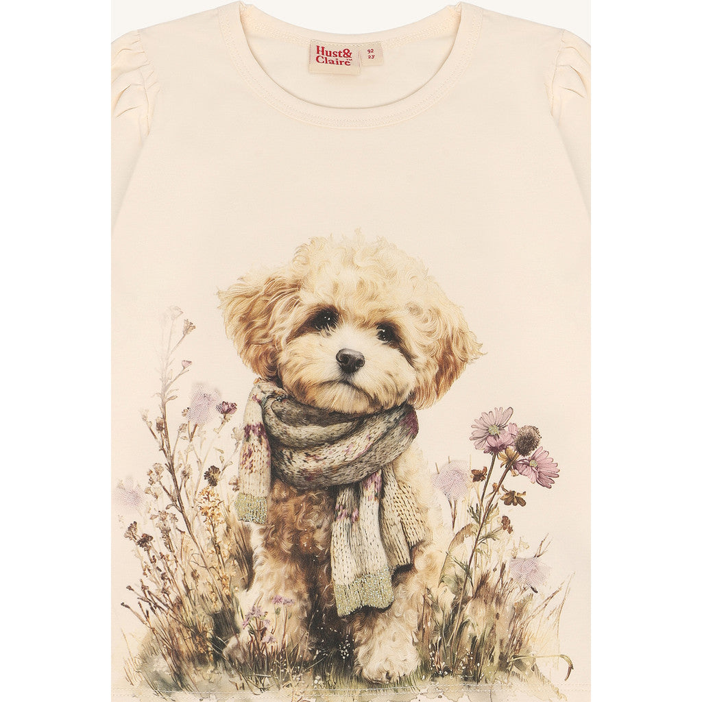 Hust & Claire HCAlma Dog T-shirt L/S 3290 Off White