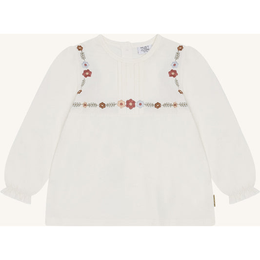 Hust & Claire HCAlma Dot structure T-shirt L/S 3260 Sugar