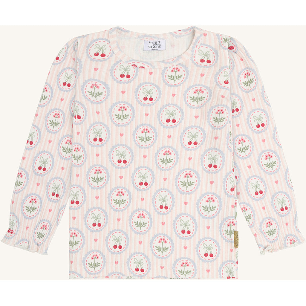 Hust & Claire HCAlma Frame T-shirt L/S 3270 Ivory