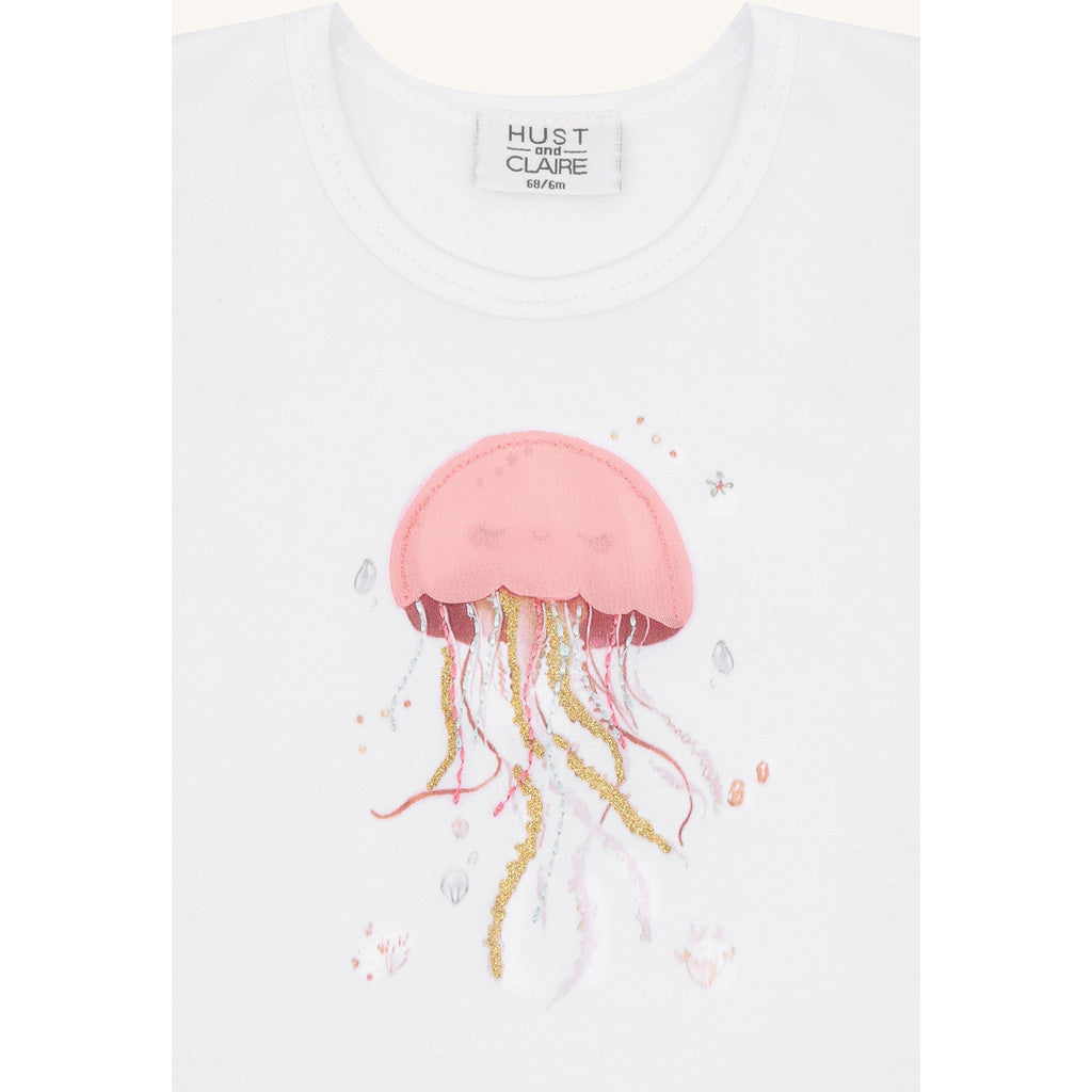 Hust & Claire HCAlma  Goople T-shirt S/S 3246 White