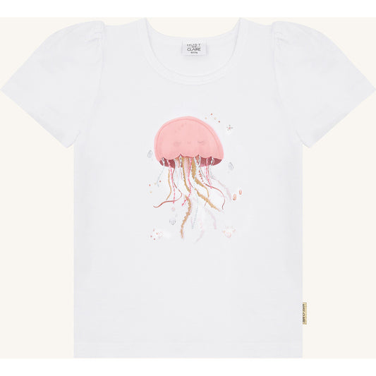 Hust & Claire HCAlma  Goople T-shirt S/S 3246 White