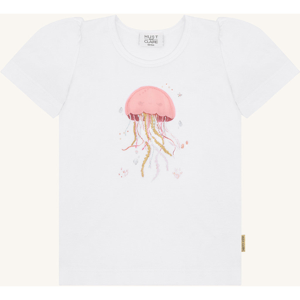 Hust & Claire HCAlma  Goople T-shirt S/S 3246 White