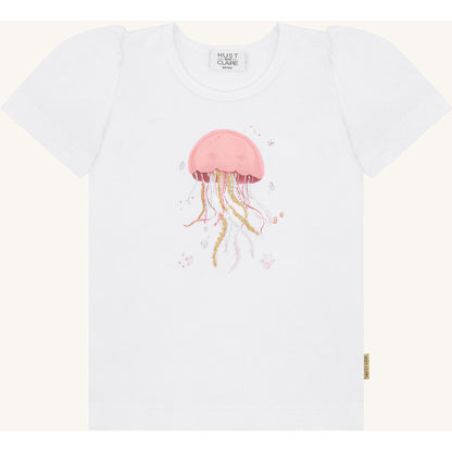 Hust & Claire HCAlma  Goople T-shirt S/S 3246 White