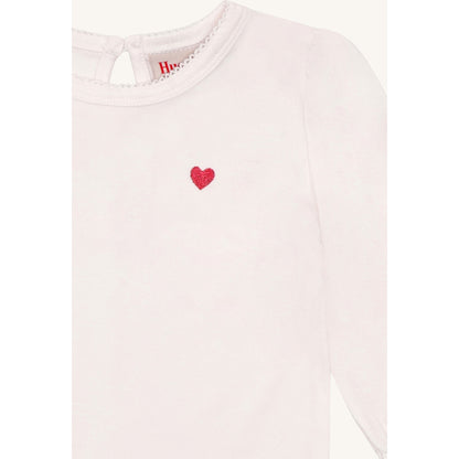 Hust & Claire HCAlma Heart T-shirt L/S 3260 Sugar