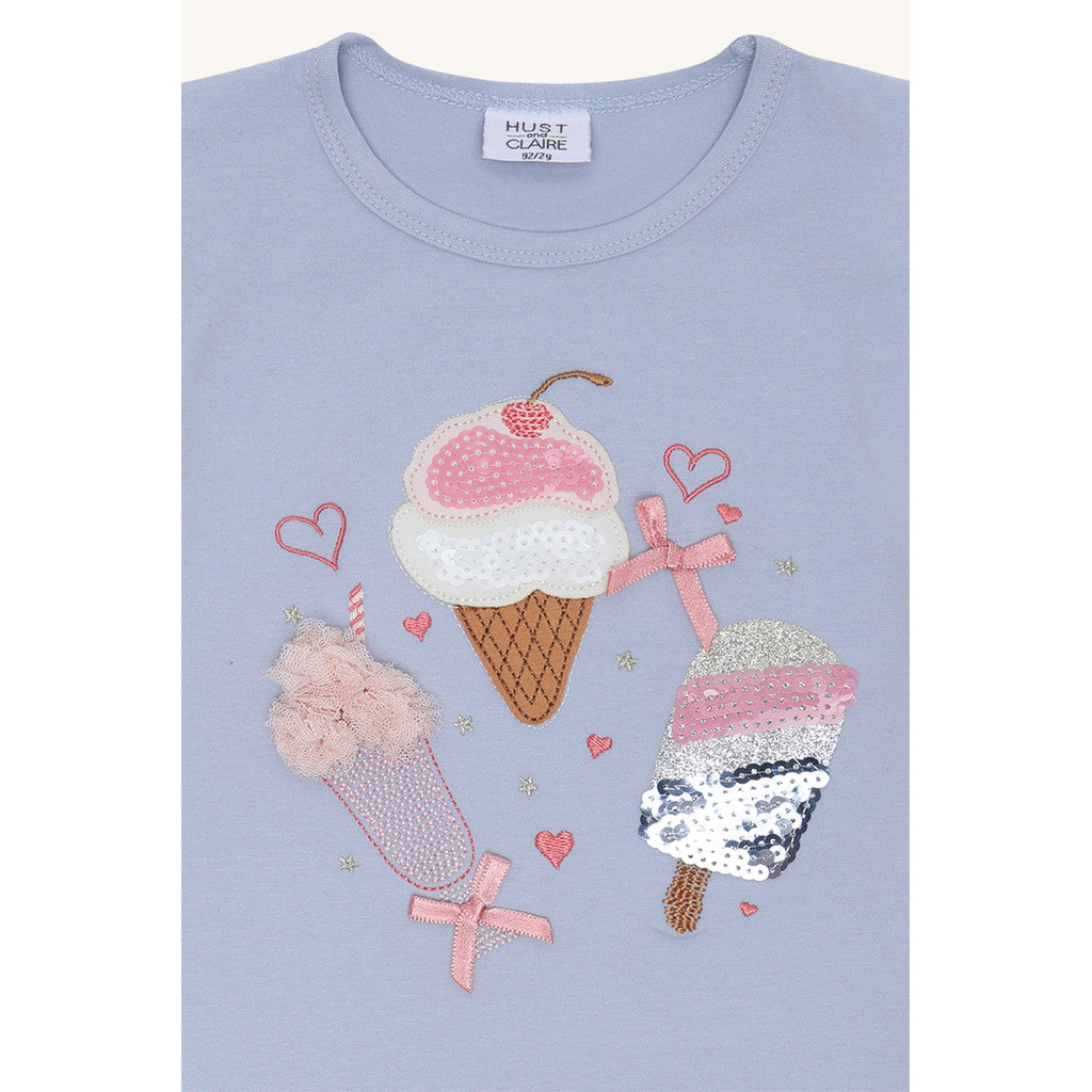 Hust & Claire HCAlma Ice cream T-shirt S/S 3111 Zen Blue