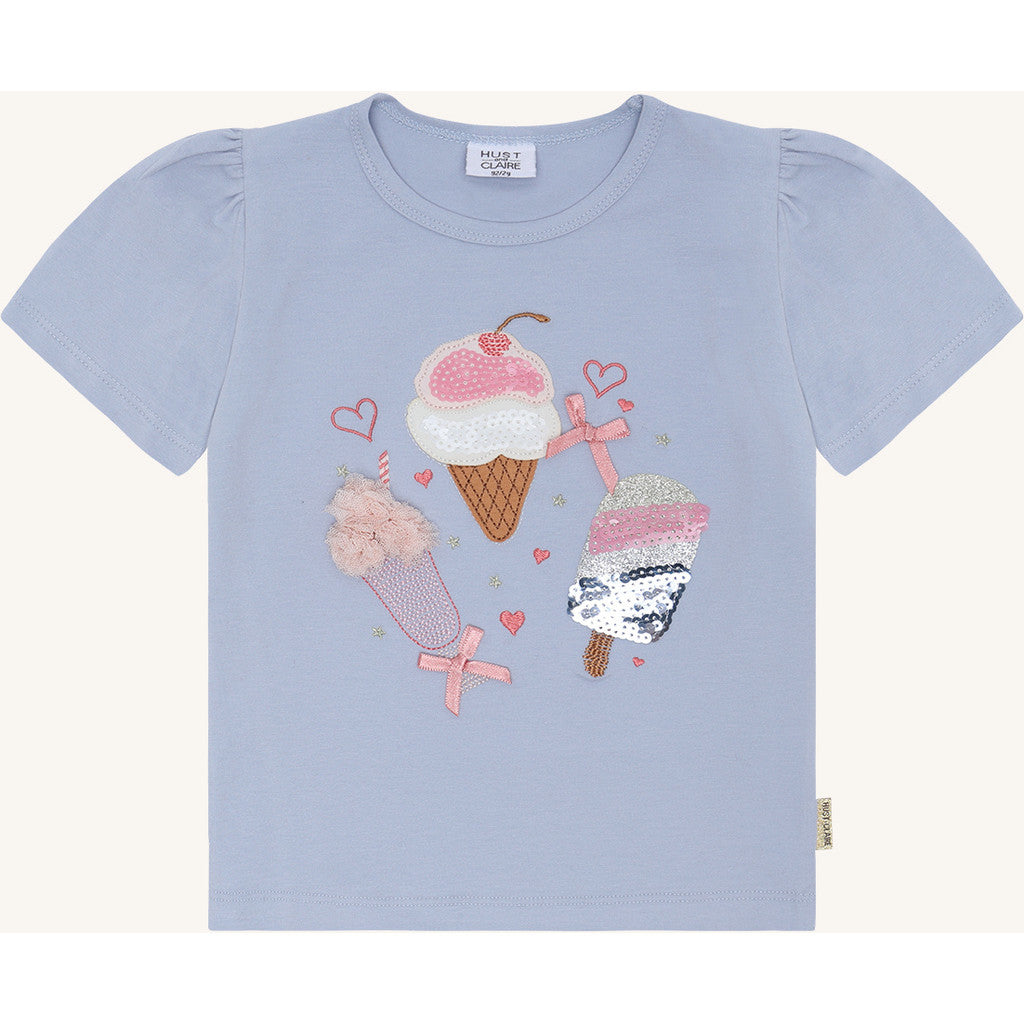 Hust & Claire HCAlma Ice cream T-shirt S/S 3111 Zen Blue