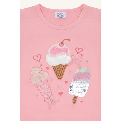 Hust & Claire HCAlma Ice cream T-shirt S/S 3761 Shell