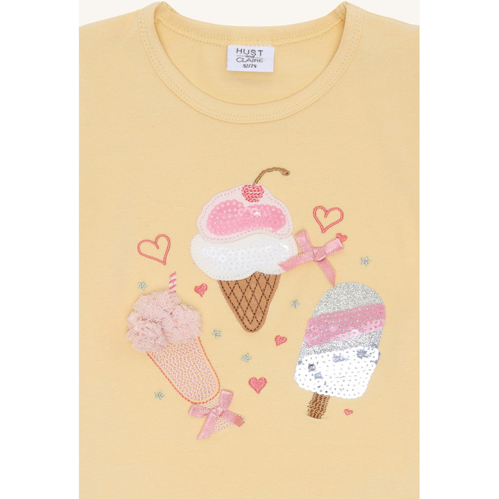 Hust & Claire HCAlma Ice cream T-shirt S/S 4614 Nectar
