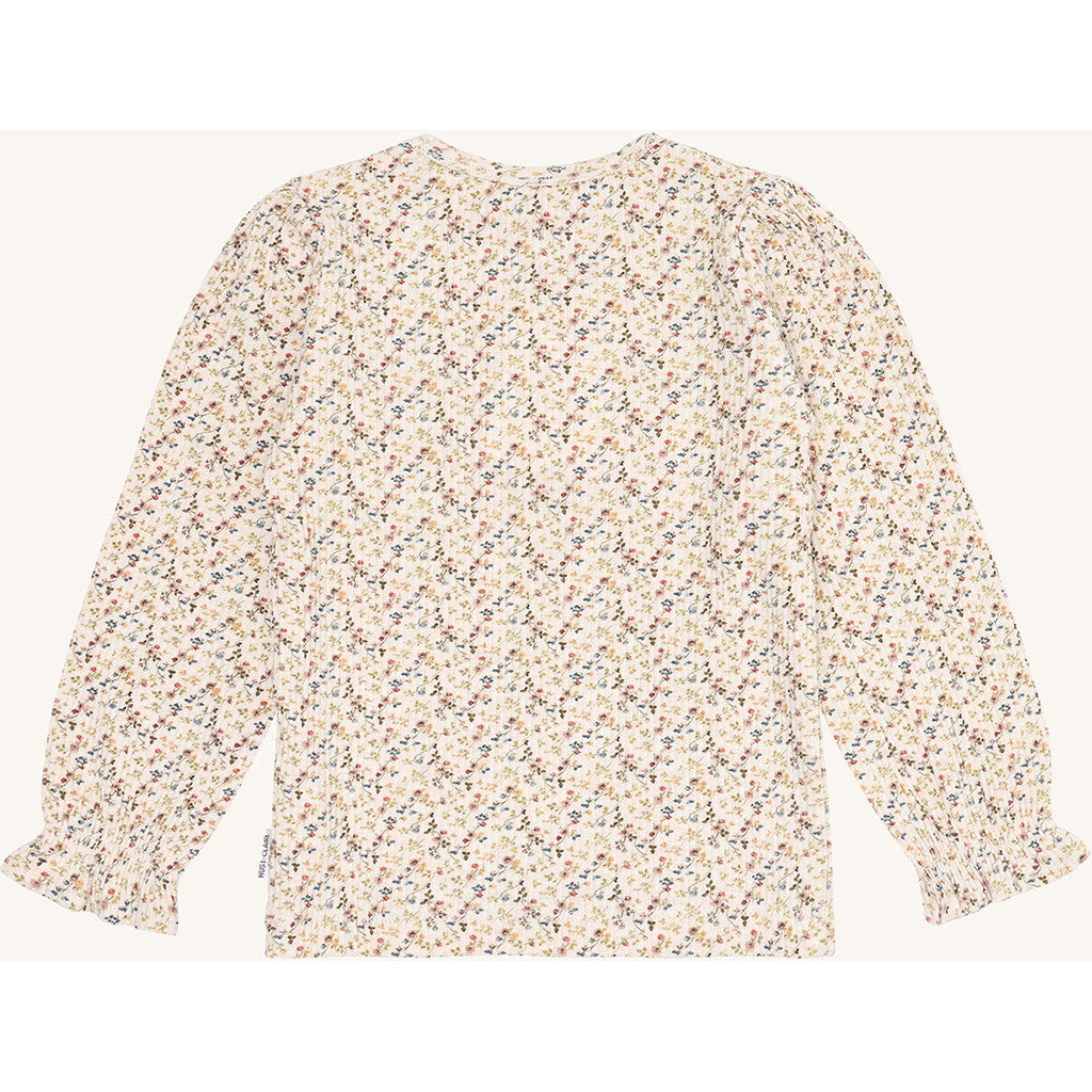 Hust & Claire HCAlma Little roses W25 T-shirt L/S 1262 Whisper Melange