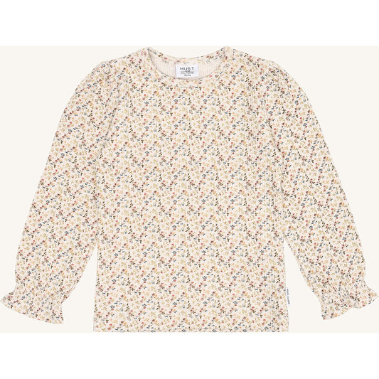 Hust & Claire HCAlma Little roses W25 T-shirt L/S 1262 Whisper Melange