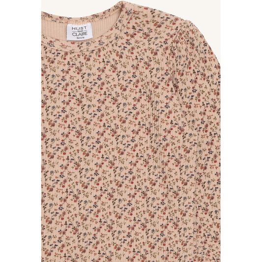 Hust & Claire HCAlma Little roses W25 T-shirt L/S 3549 Rugby Tan