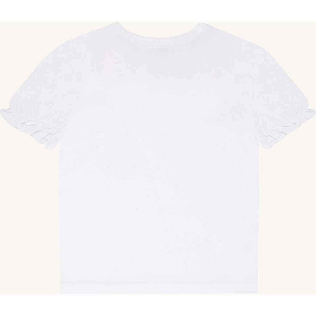 Hust & Claire HCAlma  Petals T-shirt S/S 3246 White