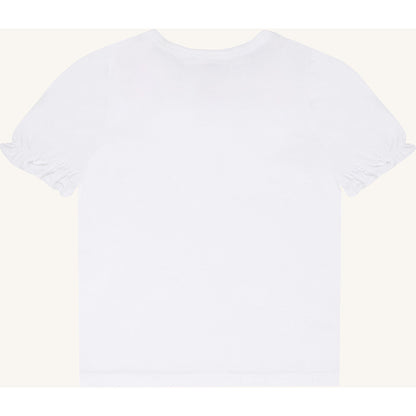 Hust & Claire HCAlma  Petals T-shirt S/S 3246 White