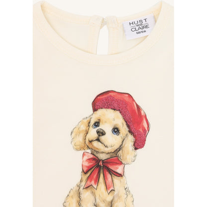 Hust & Claire HCAlma Poodle T-shirt L/S 3270 Ivory